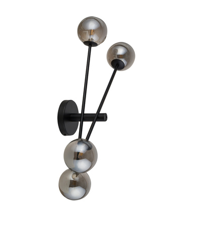 Kinkiet szklane kulki szary Sigma Lighting ORO poczwórny 32089