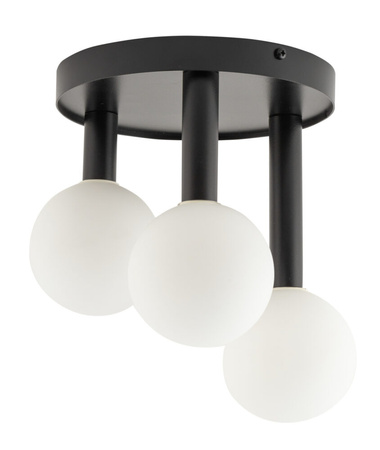 Plafon mleczne kule czarny Sigma Lighting - PERLA 3 33484