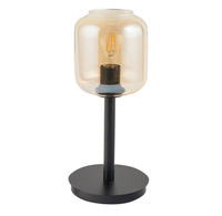 Lampka nocna szklany klosz bursztynowa Sigma Lighting GLOSS 50263