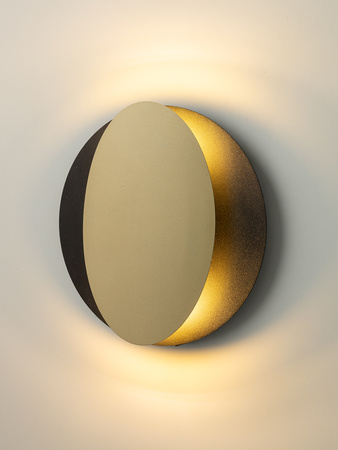 OVO kinkiet czarny/złoty 40871