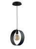 Lampa wisząca koło czarna Sigma Lighting HAPPY 1 32280