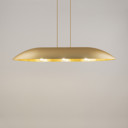 Lampa wisząca z żywicy złota Sigma Lighting Gondola L 40640