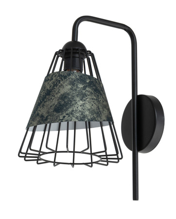 Kinkiet druciany abażur grafitowo-złoty Sigma Lighting - DENI 40549