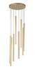 Lampa wisząca sople złota Sigma Lighting SOPEL 8 koło 33630