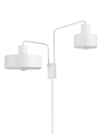 Lampa podłogowa metalowa biała Sigma Lighting VASCO 50117