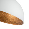 Plafon kopuła biało-miedziany Sigma Lighting SFERA 70 32460
