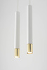 Lampa wisząca tuby sople biało-złota Sigma Lighting SOPEL GRAND 2 33387