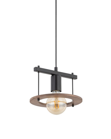 Lampa wisząca boho czarno-brązowa Sigma Lighting COFFEE 1 zwis 32483