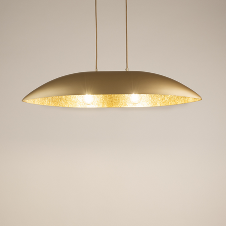 Lampa wisząca z żywicy złota Sigma Lighting Gondola M 40641