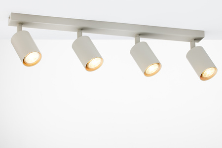 Reflektory sufitowe led szary beż Sigma Lighting ZOOM 4 41516