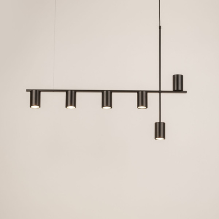 Lampa wisząca z reflektorami czarna Sigma Lighting VENDO 6 33695