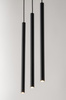 Lampa wisząca rurki sople czarna Sigma Lighting SOPEL 3 PROSTY 33401