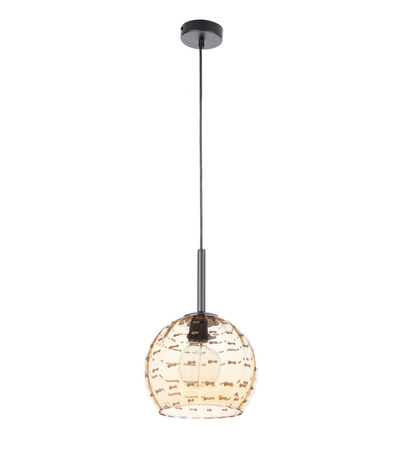 Lampa wisząca ze kloszem bursztynowa Sigma Lighting COMO D Duży 32002 I Wysyłka 48h