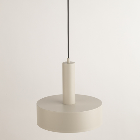 Lampa wisząca VITRUM koło szary beż 40807