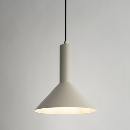 Lampa wisząca VITRUM stożek szary beż 40806