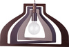 Lampa wisząca hdf wenge Sigma Lighting GLAM LOFT 31365
