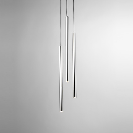 Lampa wisząca rurka SOPEL LUX 3 czarno-srebrna 40731
