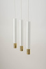 Lampa wisząca tuby sople biało-złota Sigma Lighting SOPEL GRAND 3 33388
