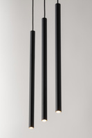 Lampa wisząca rurki sople czarna Sigma Lighting SOPEL 3 PROSTY 33401