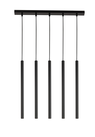 Lampa wisząca rurki sople czarna Sigma Lighting SOPEL 5 PROSTY 33615