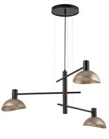 Lampa wisząca metalowa czarno-złota Sigma Lighting ARTIS 3 40567