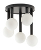 Plafon mleczne kule czarny Sigma Lighting - PERLA 5 33485