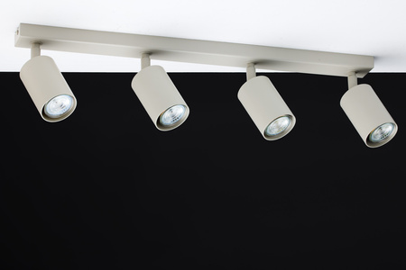 Reflektory sufitowe led szary beż Sigma Lighting ZOOM 4 41516