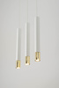 Lampa wisząca tuby sople biało-złota Sigma Lighting SOPEL GRAND 3 33388