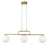 Lampa wisząca kulka mleczna złota Sigma Lighting TES 3 33633