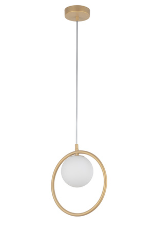 Lampa wisząca ring kula złoto-beżowa Sigma Lighting AQUA 1 33409