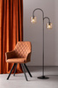 Lampa podłogowa szklana bursztynowa Sigma Lighting SHINE 50255