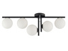 Plafon szklane kule czarny Sigma Lighting ANDY 5 33287