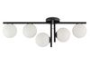 Plafon szklane kule czarny Sigma Lighting ANDY 5 33287