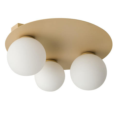 Plafon kule złoty beż Sigma Lighting ARGON 3 koło 33271