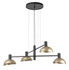 Nowoczesny żyrandol wiszący czarno-złoty Sigma Lighting ARTIS 4 40568