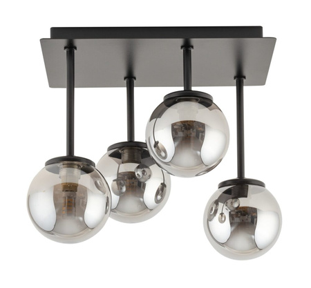 Plafon żyrandol kulki szary Sigma Lighting - TULIA 4 krótki 33504