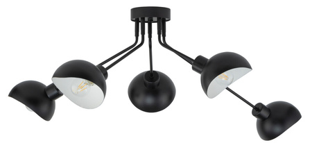 Nowoczesny żyrandol czarno-biały Sigma Lighting - ROY 5 32433