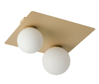 Plafon kule złoty beż Sigma Lighting ARGON 2 prostokąt 33277