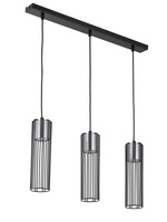 Lampa wisząca druciana tuba srebrna Sigma Lighting - FOBIA 3 zwis prosty 33454