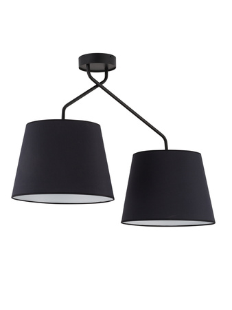 Lampa sufitowa z abażurami czarna Sigma Lighting LIZBONA 2 32115