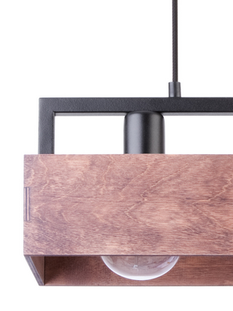 Lampa wisząca sklejka loft brąz Sigma Lighting DAKOTA 3 31746