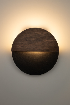 Kinkiet LUNA S czarny/brąz 40860