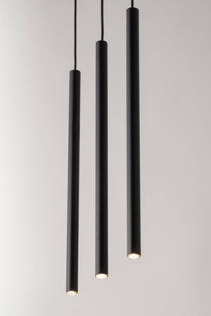 Lampa wisząca rurki sople czarna Sigma Lighting SOPEL 3 PROSTY 33401