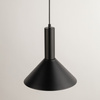 Lampa wisząca VITRUM stożek czarny 40810