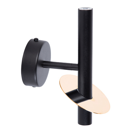 SOPEL RING 2 kinkiet czarny/złoty 41227	