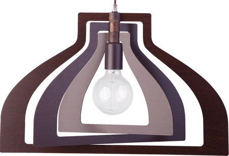 Lampa wisząca hdf wenge Sigma Lighting GLAM LOFT 31365