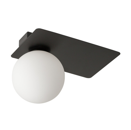 Plafon kula czarny Sigma Lighting ARGON 1 prostokąt 33273