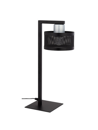 Lampka nocna abażur czarno-srebrna Sigma Lighting OFF 50234