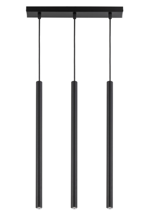 Lampa wisząca rurki sople czarna Sigma Lighting SOPEL 3 PROSTY 33401