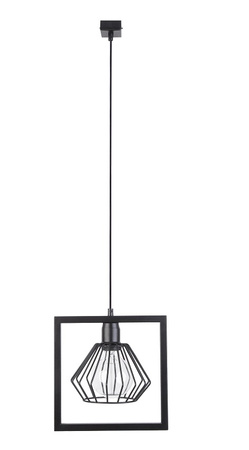Lampa wisząca klosz diament czarna Sigma Lighting SAGA 1 31614